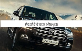Giá Toyota tháng 4/2019: Toyota Land Cruiser 2019 ra mắt với giá tăng thêm 300 triệu đồng