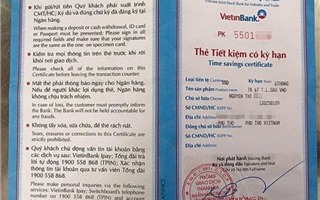 Làm sổ tiết kiệm ngân hàng VietinBank, khách hàng “tá hoả” vì mất gần 800 triệu đồng
