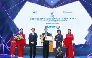 Bảo Việt lần thứ 2 liên tiếp lọt Top 10 doanh nghiệp bền vững