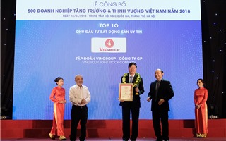 Vingroup 3 năm liên tục là chủ đầu tư bất động sản uy tín nhất Việt Nam
