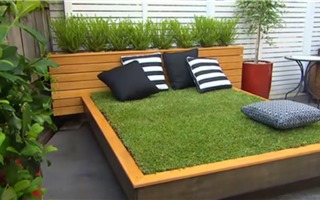 Cách làm một chiếc giường cỏ xanh cho sân vườn
