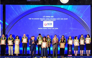 SCB vào Top 50 Doanh nghiệp tăng trưởng xuất sắc nhất Việt Nam năm 2021
