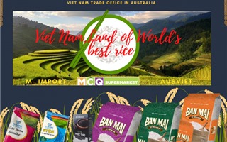 Hơn 10.000 người tiêu dùng Úc sẽ được mời dùng thử gạo \"made in Việt Nam\"
