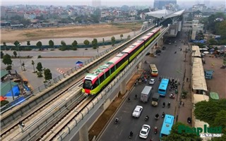 Chính thức chạy thử nghiệm đoàn tàu đầu tiên tuyến đường sắt Nhổn - ga Hà Nội
