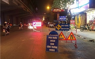 Hà Nội phân luồng giao thông phục vụ cải tạo, sửa chữa đường Trần Phú