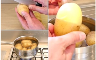 Mẹo lột vỏ khoai tây siêu nhanh và sạch không phải ai cũng biết