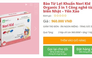 Cảnh báo 3 sản phẩm Rockman, Gluwhite, Nori Kid vi phạm quảng cáo