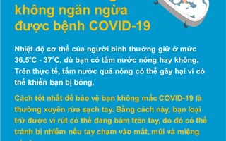 Tắm nước nóng có giúp phòng tránh Covid-19?