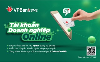 Mở tài khoản SME online chỉ trong 01 phút tại VPBank
