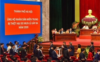 Thành ủy Hà Nội kêu gọi ủng hộ các tỉnh miền Trung bị thiệt hại do mưa lũ