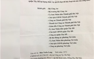 Hà Nội: Thông tin mới nhất về việc người dân tố cáo Phó chủ tịch phường Tứ Liên