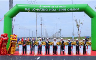 Thông xe Đại lộ Lương Hòa - Bình Chánh, tăng sức hút cửa ngõ phía Tây TP.HCM