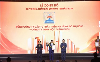 UDIC tiếp tục khẳng định vị thế trong Top 10 ngành Xây dựng 2026