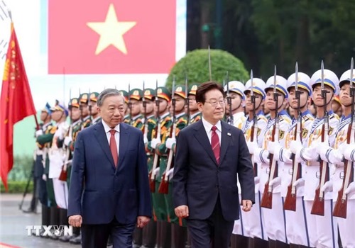 Tổng Bí thư, Chủ tịch nước Tô Lâm chủ trì Lễ đón chính thức Tổng thống Hàn Quốc